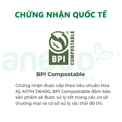 Khăn trải bàn ANECO phân hủy sinh học hoàn toàn - Không Nhựa 100% - Bảo vệ môi trường (Hộp 3c)