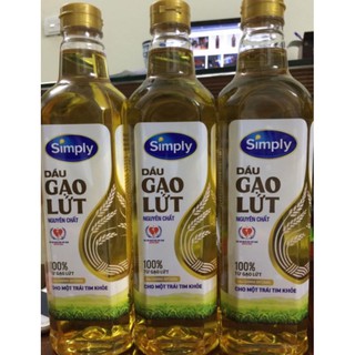 Dầu gạo lứt simply 1 lít