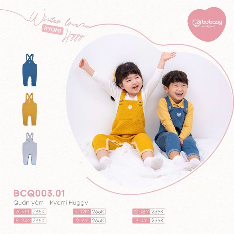 Quần Yếm Trần Bông Dày BU B20 • 12-18M 18-24M 2-3Y 3-4Y • Choding Home