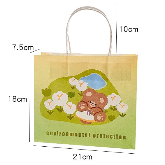Túi Giấy Có Quai Xách Đựng Quà Tulip Bear