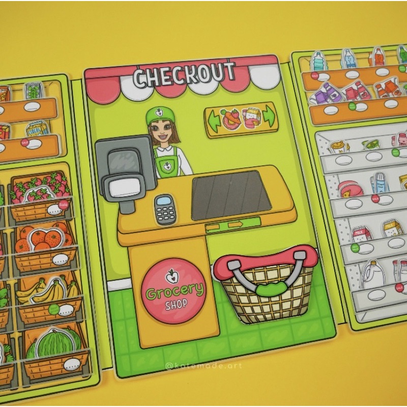 Búp bê giấy cửa hàng tiện lợi hot nhất dành cho bé