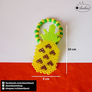 Vòng kandi perler quả dứa - vòng tay kandi - phụ kiện rave edm festival raver kandi perler DJ