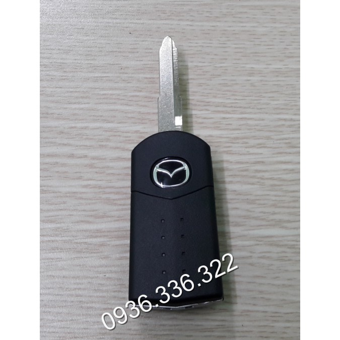 Vỏ chìa khóa (remote) gập cho xe Mazda 3, Mazda 6 (2 nút)