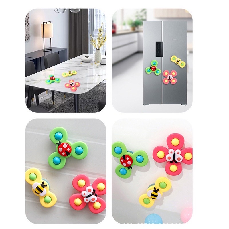 HÀNG LOẠI 1 TO ĐẸP - Set 3 con quay chong chóng dán tường cho bé