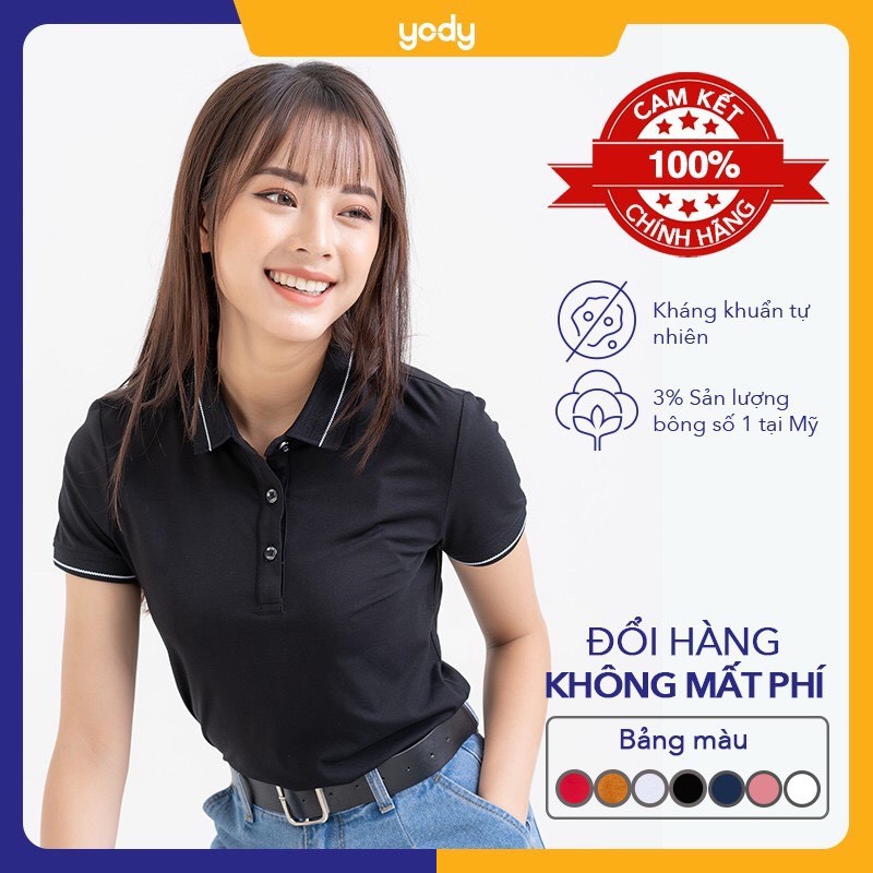 Áo phông polo nữ pima ⚡ SIÊU MỀM MỊN ⚡ Áo phông có cổ kiểu dáng basic, thanh lịch không lo lỗi mode, chất đẹp APN3010