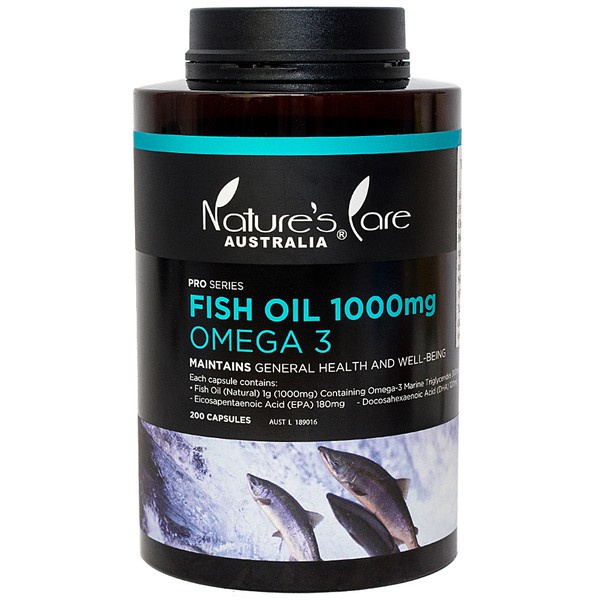 Dầu cá Natures Care Omega 3 Fish Oil 1000mg (Hộp 200 viên)