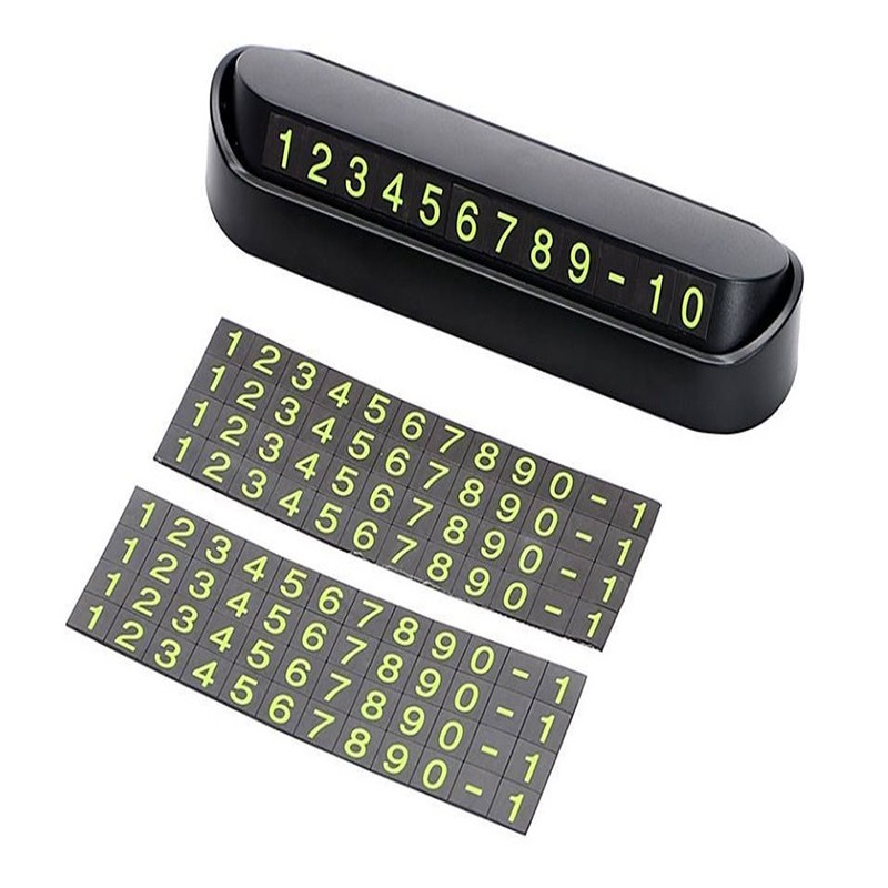 Bảng Số Điện Thoại Ô Tô Gắn Taplo Xe Hơi Có Dạ Quang