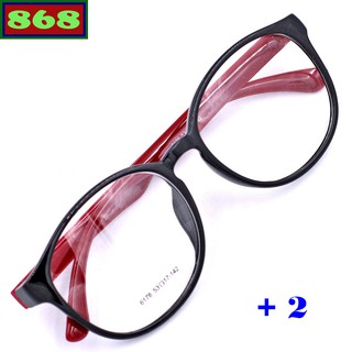 Mắt kính lão nhựa đen đỏ từ 1.5 độ đến 2.5 độ