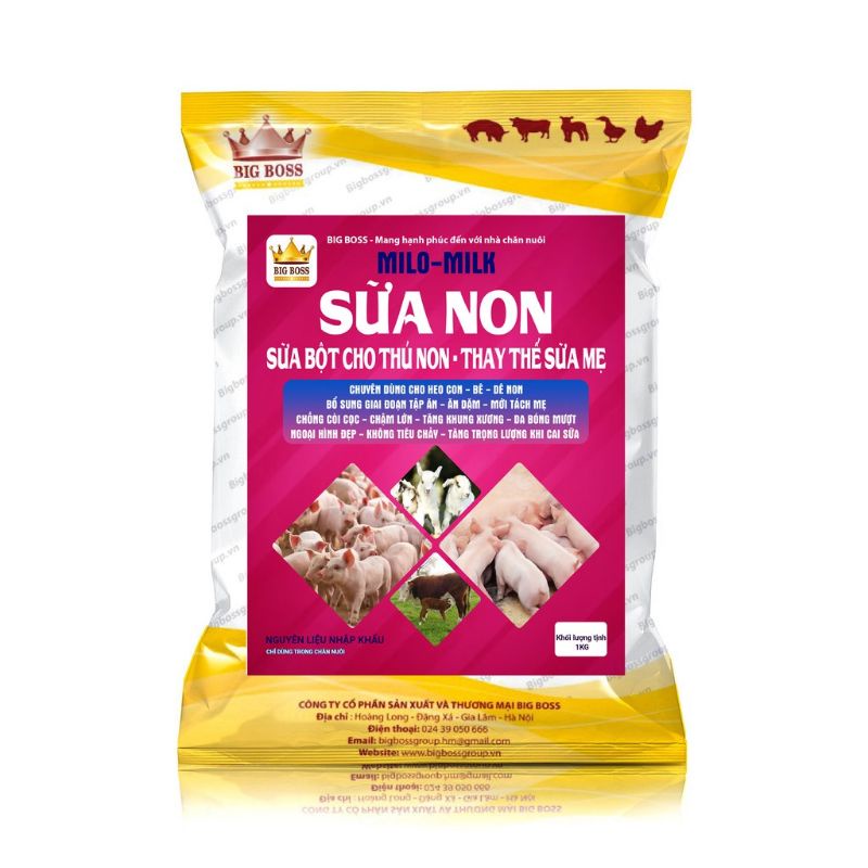 Sữa non - sữa cho vật nuôi thay thể sữa mẹ - Sữa Heo, Bò, Dê,Cừu,Chó, Mèo