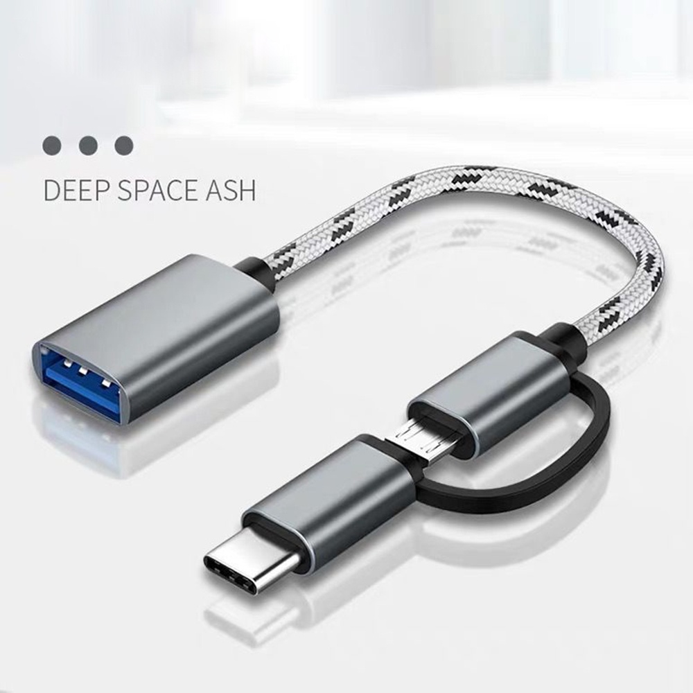 Cáp Otg Hai Trong Một Truyền Dữ Liệu type-c Phù Hợp Với Điện Thoại Di Động Cho Huawei Xiaomi vi