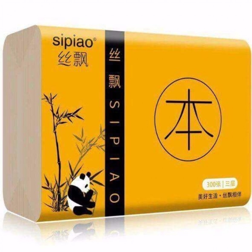 THÙNG 30 GÓI_GÓI 300 TỜ GIẤY ĂN GẤU TRÚC SIPIAO 6021 - HÀNG CHÍNH HÃNG NỘI ĐỊA TRUNG 100%