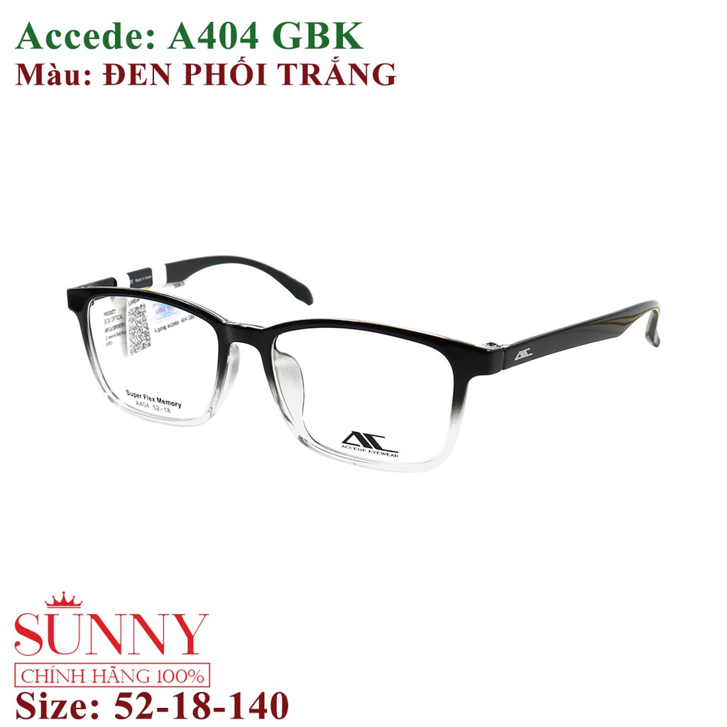 A404 - gọng kính nam nữ Accede chính hãng bảo hành toàn quốc