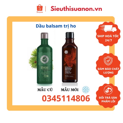 Dầu thơm Balsam Siberi Pure Herbs Collection Extra Rich Massage Balsam