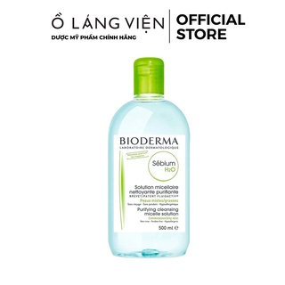 Nước tẩy trang cho da dầu mụn BIODERMA Sebium H2O (nắp xanh)