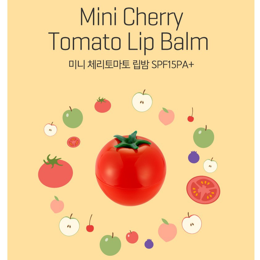 {THANH LÝ} Son Dưỡng Môi Chống Nắng Tonymoly Mini Berry Tomato Lip Balm SPF15 PA+