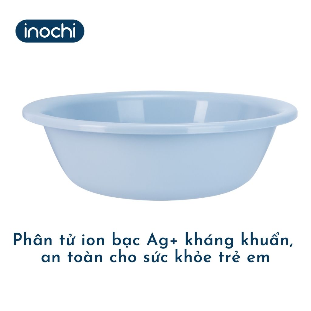 Chậu Rửa Mặt Cho Bé INOCHI Notoro Nhật Bản 38cm, Chất Liệu Nhựa Cao Cấp Kháng Khuẩn Bảo Vệ Sức Khoẻ