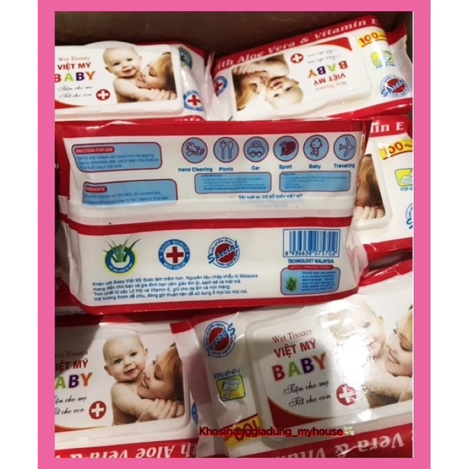 Khăn giấy ướt Baby Wipes 80GR và 125gr - Khăn ướt em bé an toàn