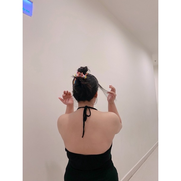Đầm body BIGSIZE kiểu dáng dây rút cổ cho nàng mũm mĩm FATTYTA