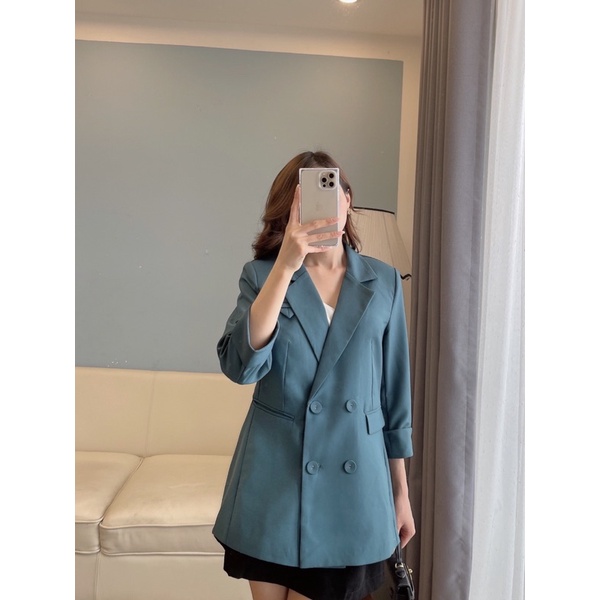 Áo blazer thiết kế nắp túi tam giác 2 lớp | WebRaoVat - webraovat.net.vn