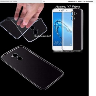 Bộ 3 Ốp dẻo silicon huawei Y7 prime