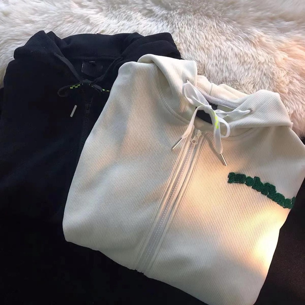 Áo Khoác Hoodie In Chữ Phong Cách Retro Mỹ Thời Trang Xuân Thu Dành Cho Nữ