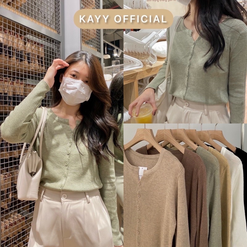 Áo len dệt mỏng nhiều màu Hàn Quốc | BigBuy360 - bigbuy360.vn