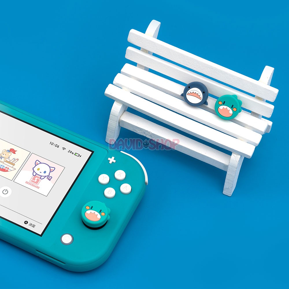 Núm bọc analog Baby Shark hãng Geekshare cho Joy-Con - Nintendo Switch / Nintendo Switch Lite