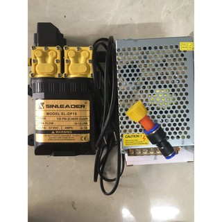 Bộ máy sinleader đôi và tổ ong 12v 10a kèm ren 17mm và nối 12 ra 8