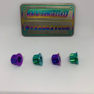 Tán GR5 Titanium 8 ly (M8) gắn nhiều vị trí như cùi dĩa xe Wave, Dream, Ex, ốc chỉnh nồi Wave, tán treo bô