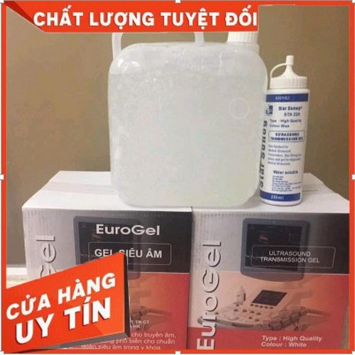 Gel triệt lông Euro gel, Gel siêu âm , Gel lạnh [Can 5 lit]