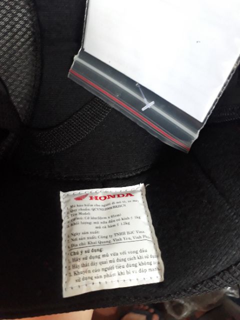 Mũ honda 3|4 màu đỏ, mũ 3|4 trùm tai