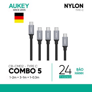 Bộ cáp sạc Type-C Aukey CB-CMD2