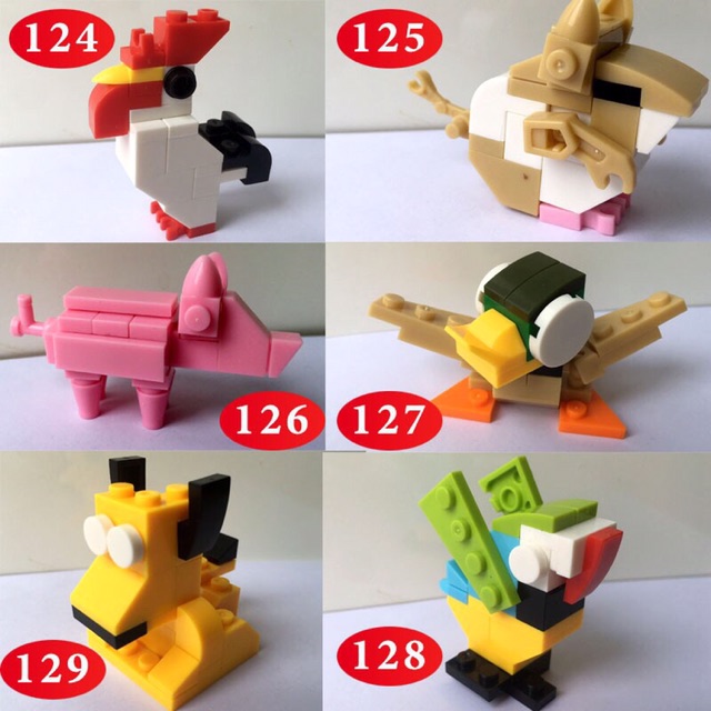 Combo 05 Xe lắp ghép Mini