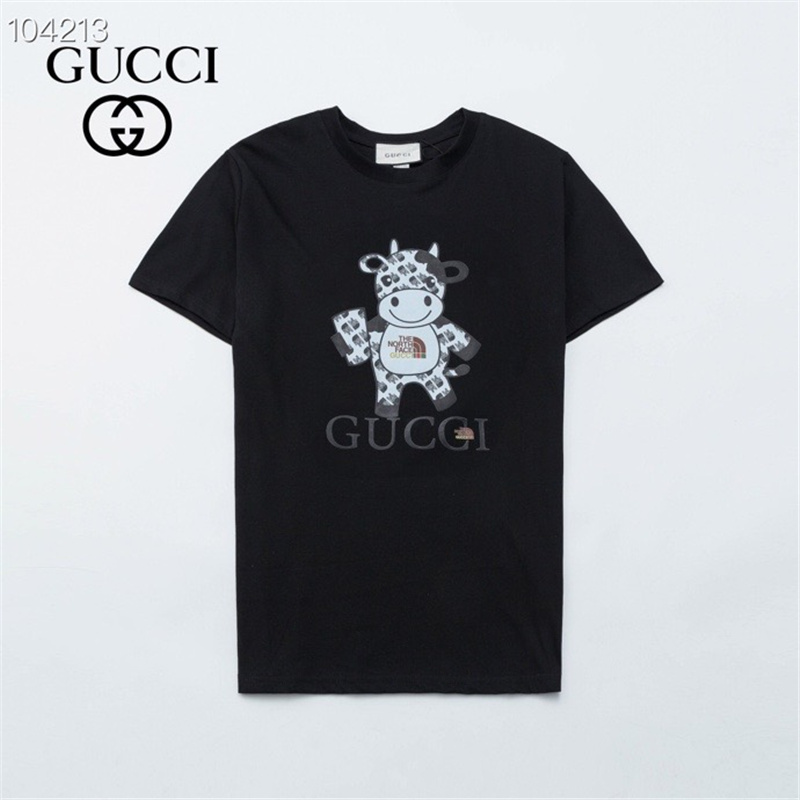 GUCCI Doraemon Fashion casual round neck cotton couple short-sleeved T-shirt 5832#