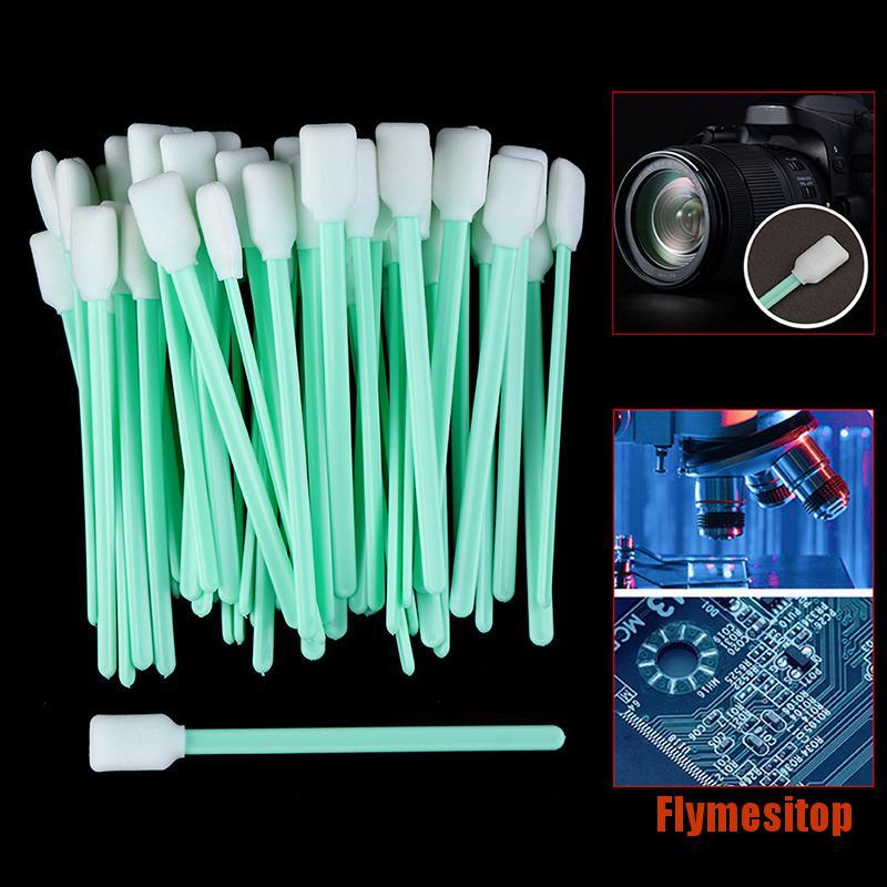FLtop 100pc Foam Tipped Solvent Cleaning Swab Inkjet Printer Swabs Camera fast