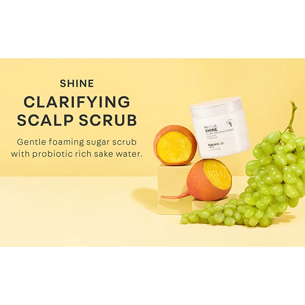 Tẩy tế bào chết da đầu NatureLab Tokyo Clarifying Scalp Scrub 2-in-1 Scalp Scrub + Shampoo Color Safe
