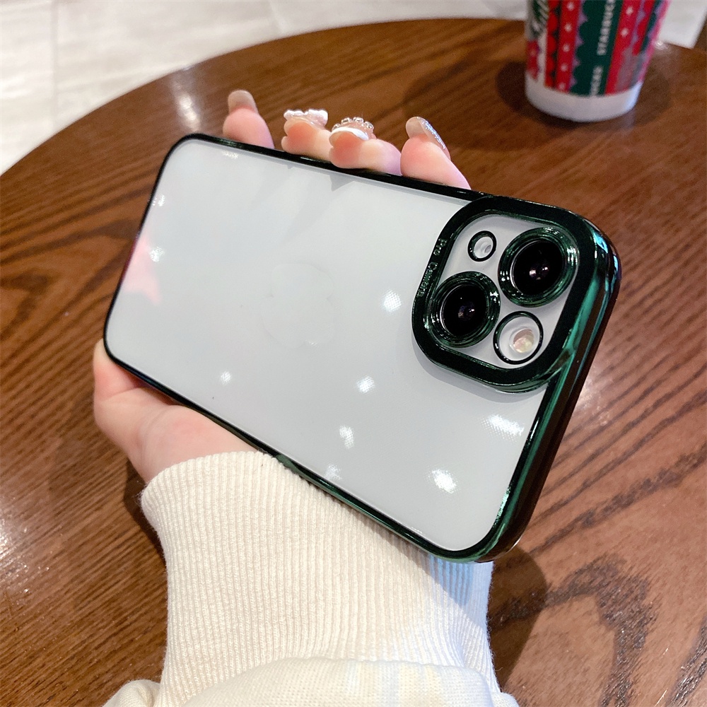 Ốp Điện Thoại Trong Suốt Bảo Vệ Ống Kính Máy Ảnh Cho iphone x xs Max xr 13 12 11 Pro Max 11 Pro Max