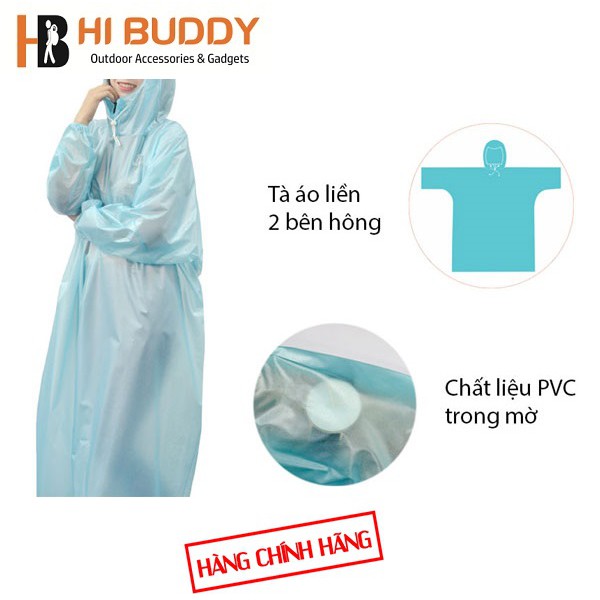 Áo Mưa RANDO Easy Trum APPC-10 -  Kích thước áo : 118 x 91 cm | Trùm Cực Nhanh, Bền Màu | Áo mưa thời trang | Hibuauto