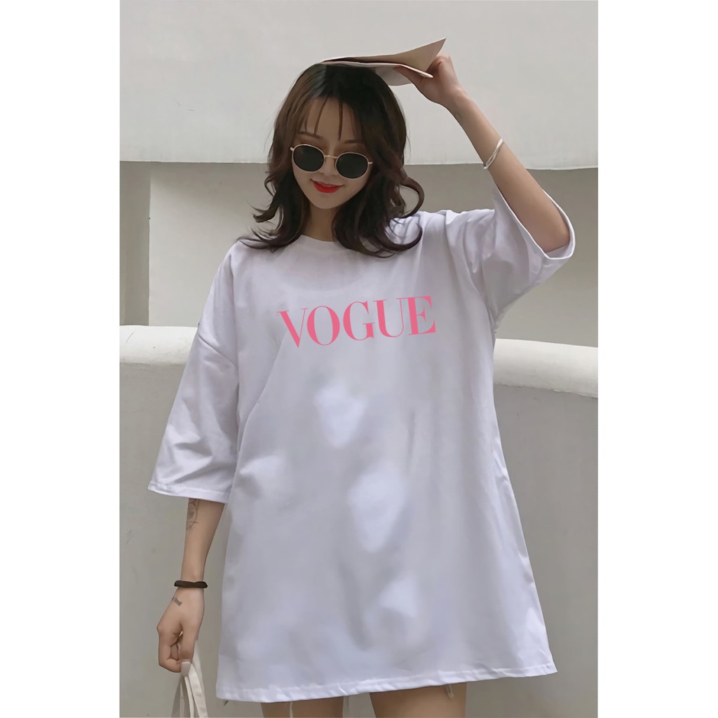 Tape.[MUA 2 GIẢM 20k] Áo thun nam nữ unisex VOUGE OverSize Tay Lỡ /Form Rộng dáng xuông Streetwear (50-100kg)