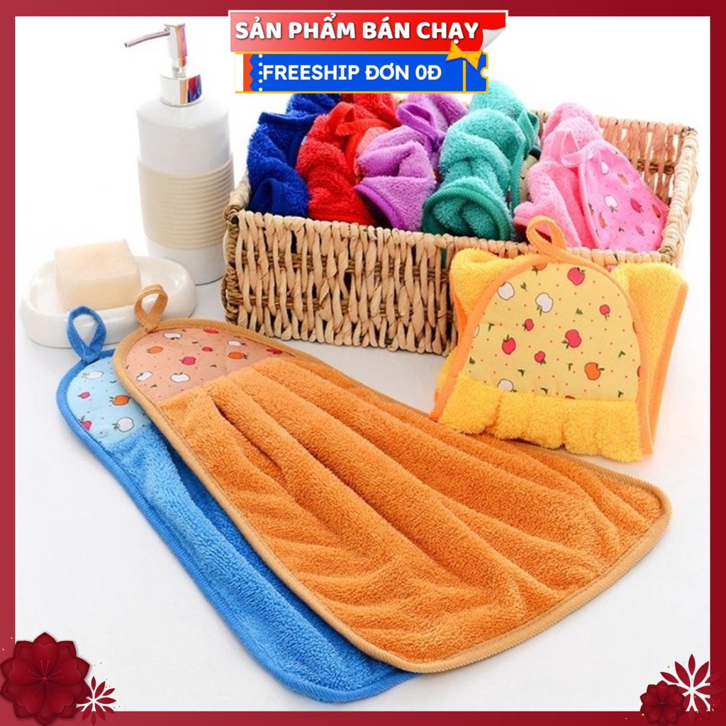 #Sỉ Khăn Lau Tay, Lau Bát Chén Đĩa Nhà Bếp Dày Dặn Đa Năng - Sợi Cotton Siêu Thấm Hút Nước 2 Mặt