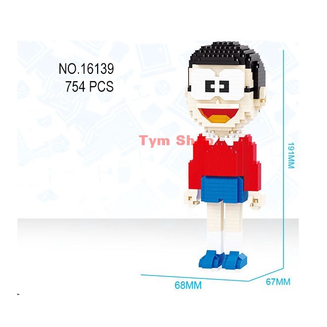 Lắp ráp doremon nobita seko chaien doremi xếp hình lắp ráp nano block cho bé
