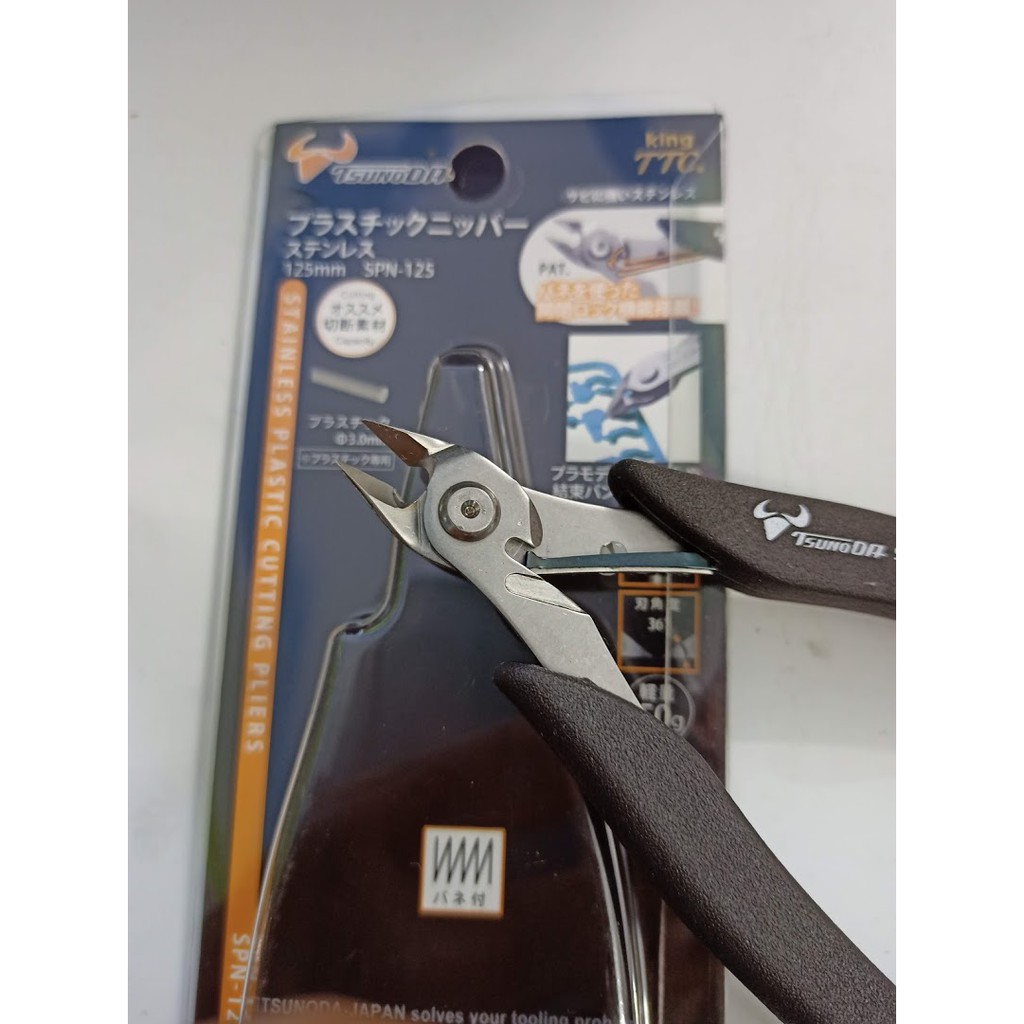 Kìm cắt nhựa bằng thép không gỉ Tsunoda SPN-125
