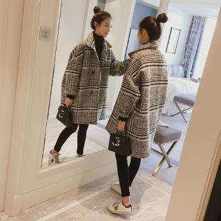 Áo khoác nữ họa tiết caro thời trang