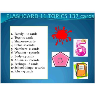 Flashcard 10-22 chủ đề ép plastic siêu rẻ