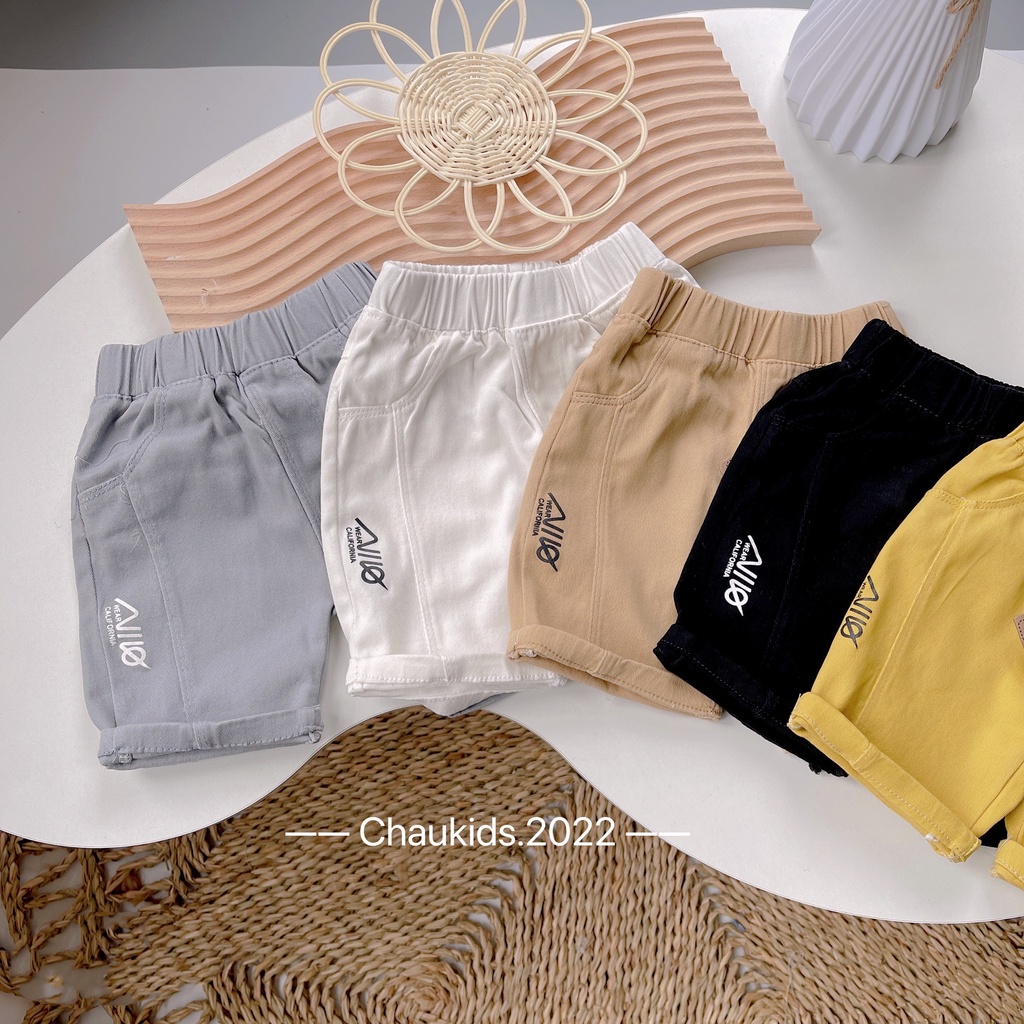 Quần kaki chất mềm túi giả trơn co giãn cực đẹp cho bé trai bé gái