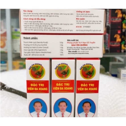 Bảo Tín Xoang Xịt Mũi 15ml giảm các triệu chứng viêm xoang