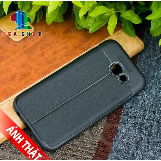 Ốp Lưng Silicon Vân Da, Chống Sốc Auto Focus Galaxy A710 / A7 2016