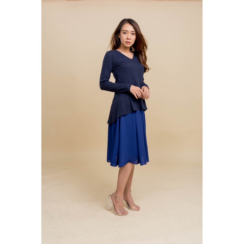 ÁO THU ĐÔNG CỔ V VẠT BÈO A014