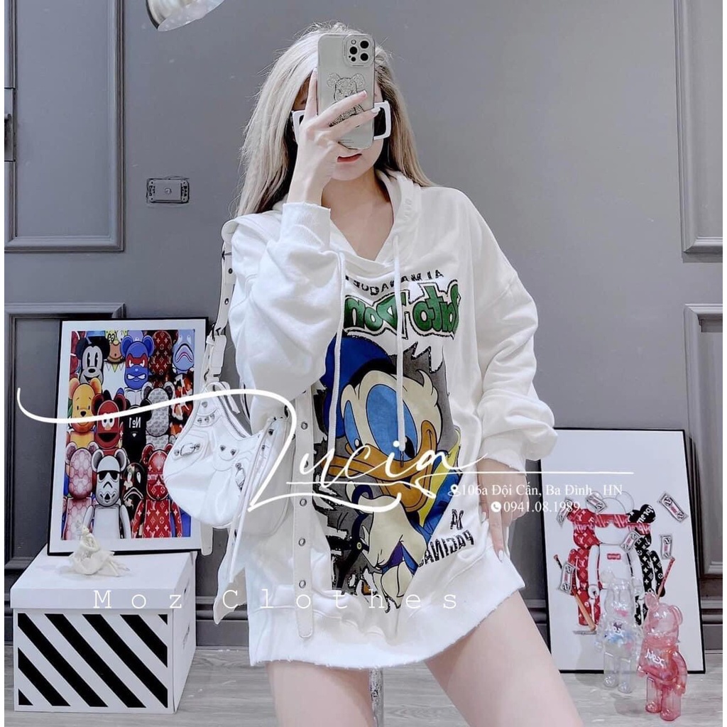 Áo nỉ mũ chú vịt LT67