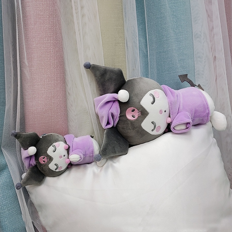 Thú Nhồi Bông Hình Kuro-MII Cinnamon-Roll Đang Ngủ Dễ Thương 20Cm